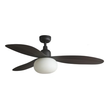 FARO 34301-11L - PALMA laeventilaator 1xE27/15W/230V pruun diameeter 129 cm IP44 + kaugjuhtimisseade
