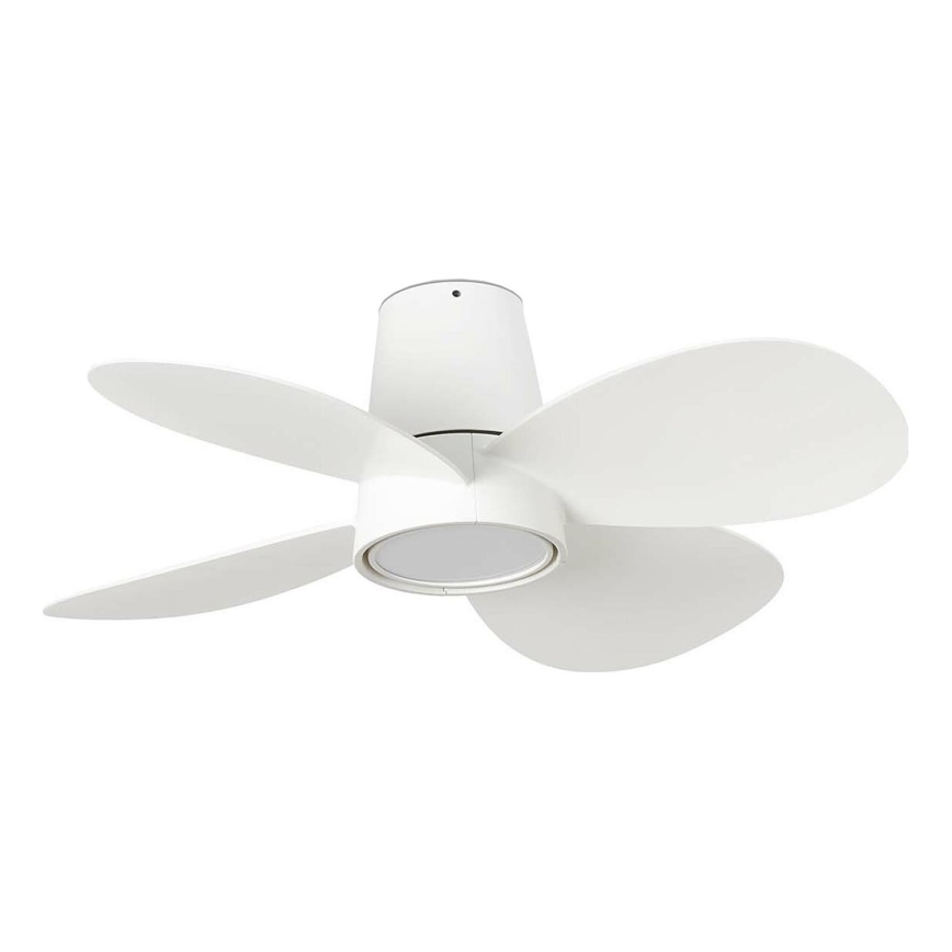 FARO 34315 - LED Hämardatav laeventilaator KLOVER S LED/20W/230V 2700/4000/6500K valge d. 80 cm + kaugjuhtimispult