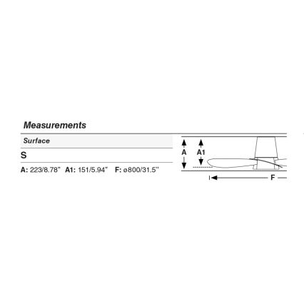 FARO 34315SWT - hämardatav LED-laeventilaator KLOVER S LED/20W/230V 2700/3000/4000K, Ø 80 cm, valge, Wi-Fi Tuya + kaugjuhtimispult