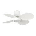 FARO 34315WT - LED Hämardatav laeventilaator KLOVER TUB S LED/20W/230V 2700/4000/6500K valge d. 80 cm Wi-Fi Tuya + kaugjuhtimispult