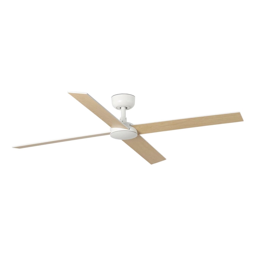 FARO 34355 - Laeventilaator RUDDER L beež/valge d. 132 cm + kaugjuhtimispult