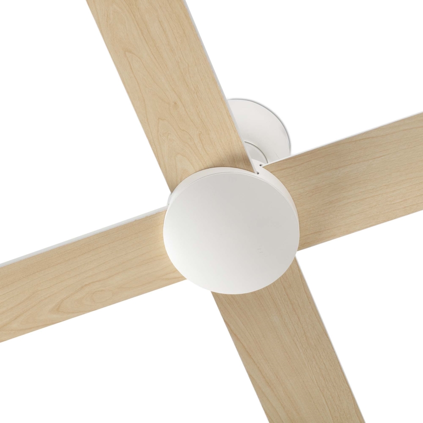 FARO 34355 - Laeventilaator RUDDER L beež/valge d. 132 cm + kaugjuhtimispult