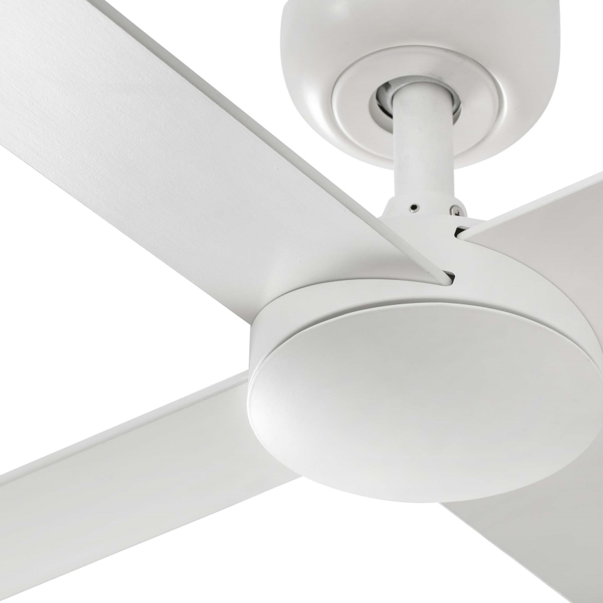 FARO 34355WT - Laeventilaator RUDDER L valge/beež d. 132 cm Wi-Fi Tuya + kaugjuhtimispult