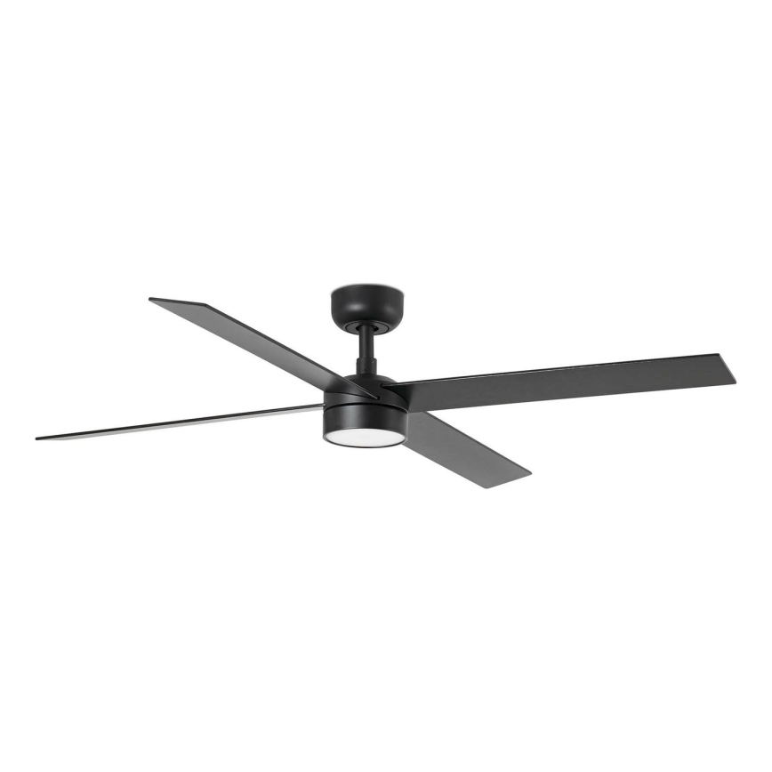 FARO 34356-1TW - LED Hämardatav laeventilaator RUDDER L LED/20W/230V must/pruun d. 132 cm + kaugjuhtimispult