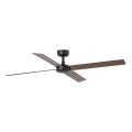 FARO 34356 - Laeventilaator RUDDER L pruun/must d. 132 cm + kaugjuhtimispult