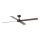 FARO 34356 - Laeventilaator RUDDER L pruun/must d. 132 cm + kaugjuhtimispult