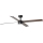 FARO 34356WT-1TW - LED Hämardatav laeventilaator RUDDER L LED/18W/230V 2700/4350/6000K pruun/must d. 132 cm Wi-Fi Tuya + kaugjuhtimispult