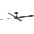 FARO 34356WT - Laeventilaator RUDDER L pruun/must d. 132 cm Wi-Fi Tuya + kaugjuhtimispult