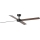 FARO 34356WT - Laeventilaator RUDDER L pruun/must d. 132 cm Wi-Fi Tuya + kaugjuhtimispult