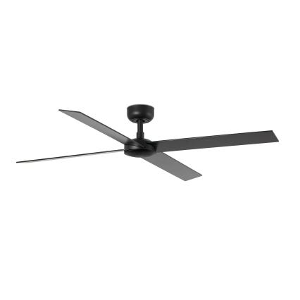 FARO 34356WT - Laeventilaator RUDDER L pruun/must d. 132 cm Wi-Fi Tuya + kaugjuhtimispult