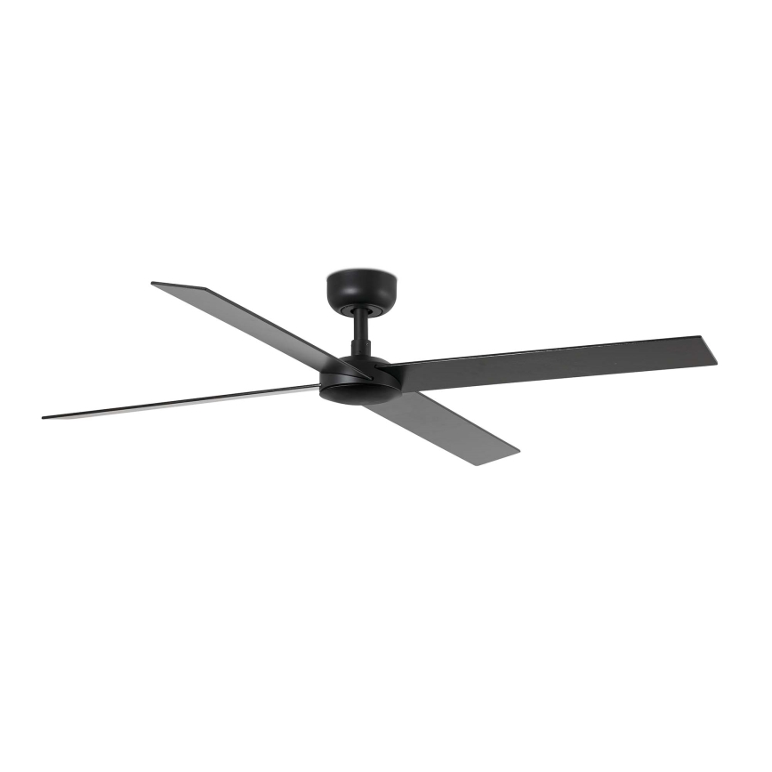 FARO 34356WT - Laeventilaator RUDDER L pruun/must d. 132 cm Wi-Fi Tuya + kaugjuhtimispult