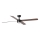 FARO 34356WT1S - hämardatav LED-laeventilaator RUDDER L LED/18W/230V 2700/3000/4000K läbimõõt 132 cm pruun/must Wi‑Fi Tuya + kaugjuhtimispult