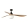 FARO 34360WT-11L - Laeventilaator OUTWOOD L 1xE27/15W/230V lahti/must 150 cm Wi-Fi Tuya IP44 + kaugjuhtimine