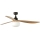 FARO 34360WT-11L - Laeventilaator OUTWOOD L 1xE27/15W/230V pruun/must d. 150 cm Wi-Fi Tuya IP44 + kaugjuhtimispult