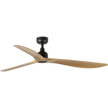 FARO 34360WT - Laeventilaator OUTWOOD L pruun/must läbimõõt 150 cm Wi-Fi Tuya IP44 + kaugjuhtimispult