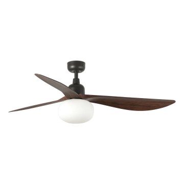 FARO 34362WT-11L - Laek ventilaator OUTWOOD L 1xE27/15W/230V pruun/must lae 150 cm Wi-Fi Tuya IP44 + kaugjuhtimine