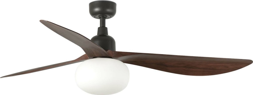 FARO 34362WT-11L - Laeventilaator OUTWOOD L 1xE27/15W/230V pruun/must d. 150 cm Wi-Fi Tuya IP44 + kaugjuhtimispult