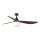 FARO 34362WT-11L - Laeventilaator OUTWOOD L 1xE27/15W/230V pruun/must läbimõõt 150 cm Wi-Fi Tuya IP44 + kaugjuhtimispult
