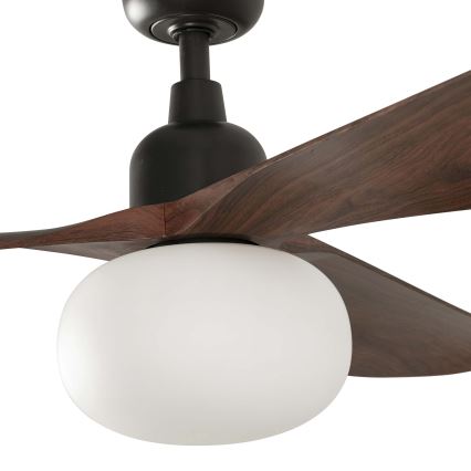 FARO 34362WT-11L - Laek ventilaator OUTWOOD L 1xE27/15W/230V pruun/must lae 150 cm Wi-Fi Tuya IP44 + kaugjuhtimine