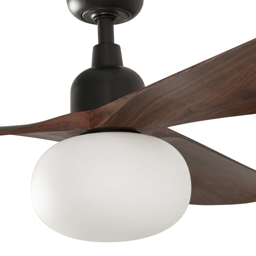 FARO 34362WT-11L - Laek ventilaator OUTWOOD L 1xE27/15W/230V pruun/must lae 150 cm Wi-Fi Tuya IP44 + kaugjuhtimine