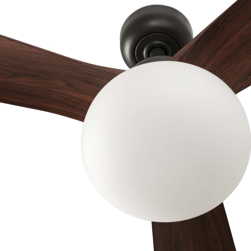 FARO 34362WT-11L - Laek ventilaator OUTWOOD L 1xE27/15W/230V pruun/must lae 150 cm Wi-Fi Tuya IP44 + kaugjuhtimine