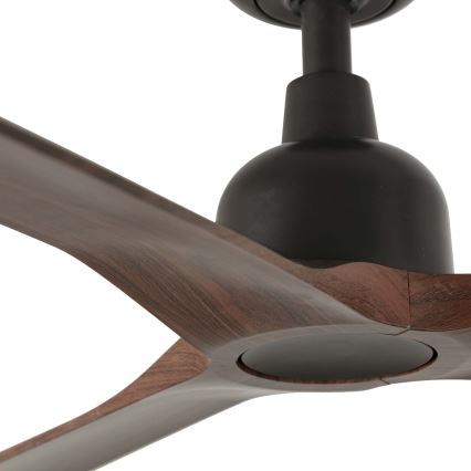 FARO 34362WT - laeventilaator OUTWOOD L pruun/must, läbimõõt 150 cm, Wi-Fi Tuya, IP44 + kaugjuhtimispult