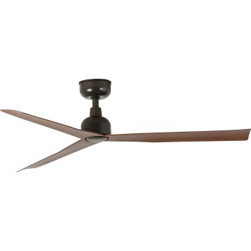 FARO 34372WT - laeventilaator MARINE M Ø 125 cm pruun/must IP44 Wi‑Fi Tuya + kaugjuhtimispult