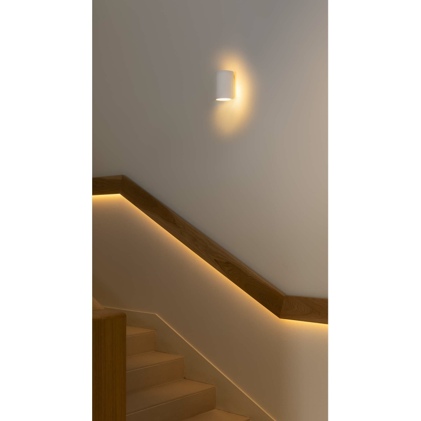 FARO 40522 - Seinavalgusti SOLE 1xGU10/8W/230V valge ümmargune