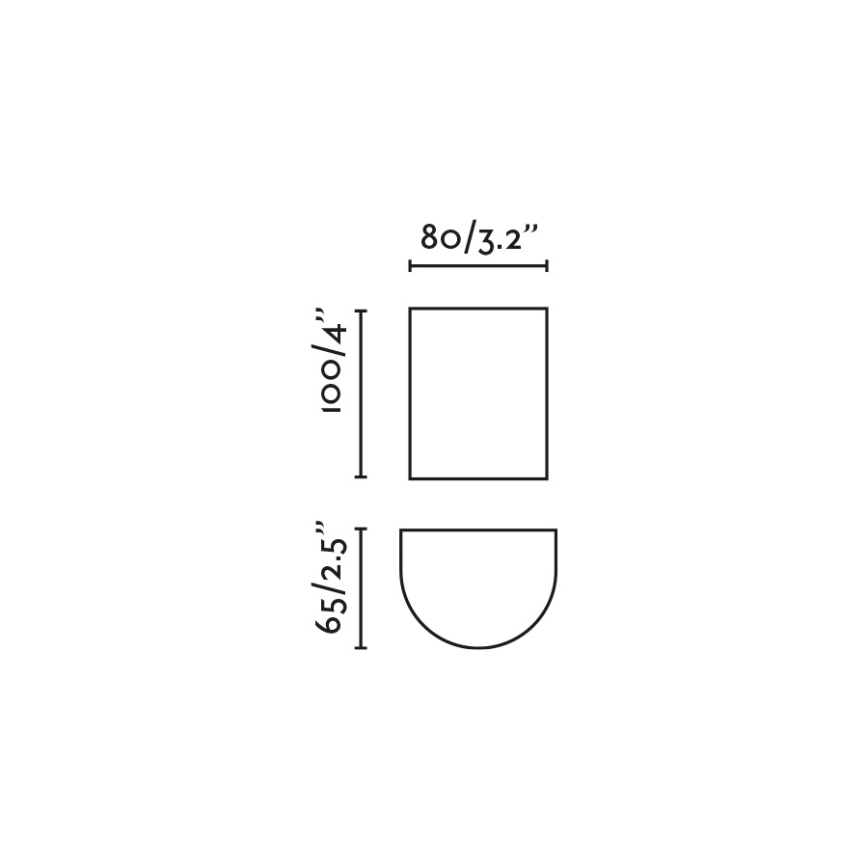 FARO 40524 - Seinavalgusti SOLE 1xGU10/8W/230V hall ümmargune
