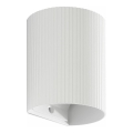 FARO 40526 - Seinavalgusti SOLE 1xGU10/8W/230V valge laineline ümmargune
