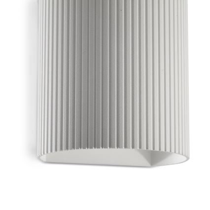 FARO 40526 - Seinavalgusti SOLE 1xGU10/8W/230V valge laineline ümmargune