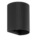 FARO 40527 - Seinavalgusti SOLE 1xGU10/8W/230V must laineline ümmargune