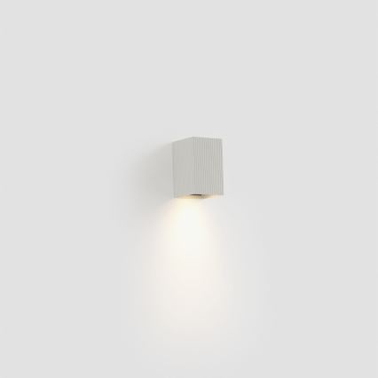 FARO 40534 - Seinavalgusti SOLE 1xGU10/8W/230V valge laineline kandiline