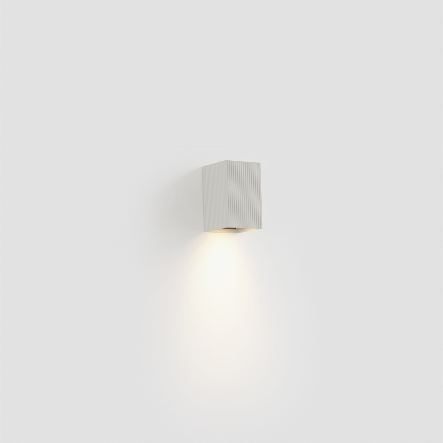 FARO 40534 - Seinavalgusti SOLE 1xGU10/8W/230V valge laineline kandiline