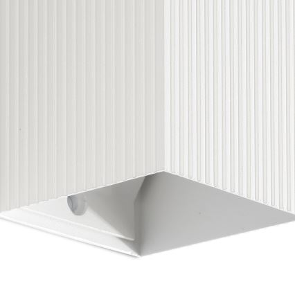 FARO 40534 - Seinavalgusti SOLE 1xGU10/8W/230V valge laineline kandiline