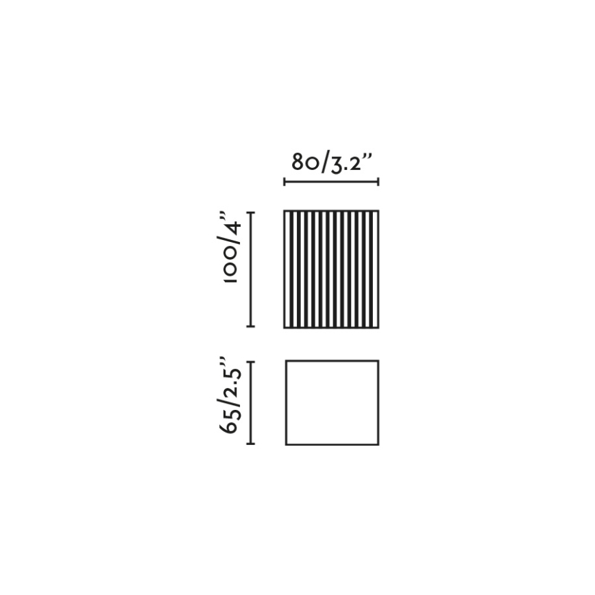 FARO 40537 - Seinavalgusti SOLE 1xGU10/8W/230V tellis laineline kandiline