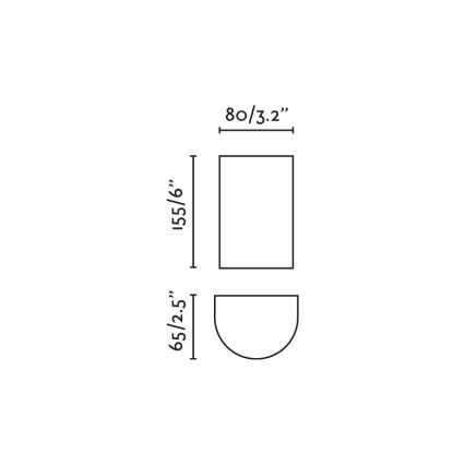 FARO 40539 - Seinavalgusti SOLE 2xGU10/8W/230V must ümmargune