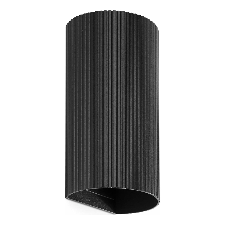 FARO 40543 - Seinavalgusti SOLE 2xGU10/8W/230V must laineline ümmargune