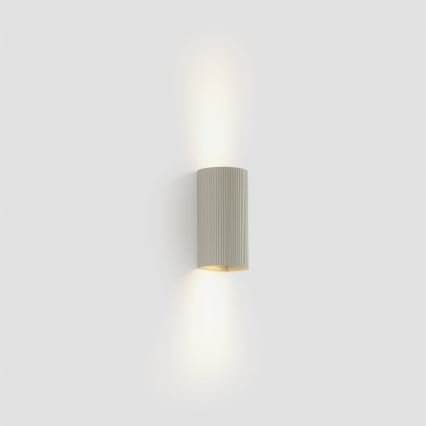 FARO 40544 - Seinavalgusti SOLE 2xGU10/8W/230V hall laineline ümmargune