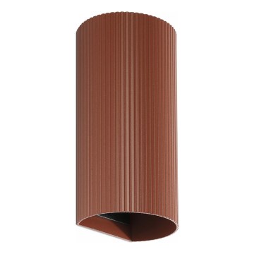 FARO 40545 - Seinavalgusti SOLE 2xGU10/8W/230V tellis laineline ümmargune