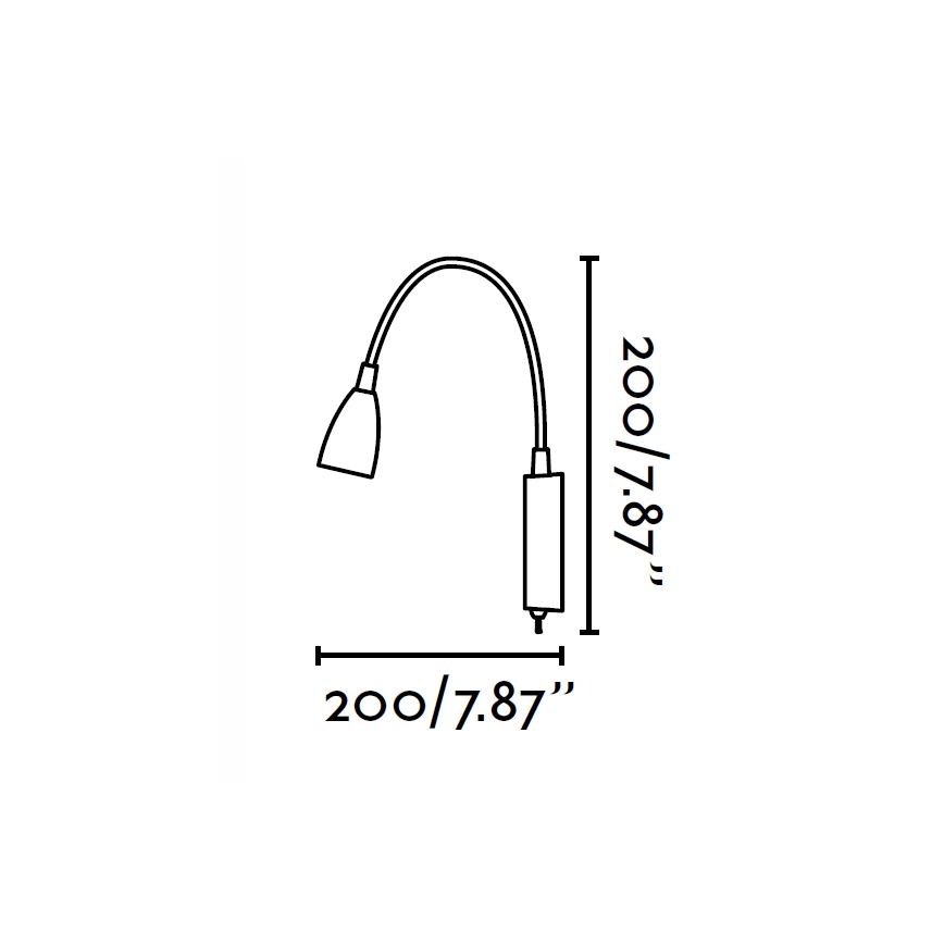 FaRO 41019 - seina lamp LOKE LED/3W/230V