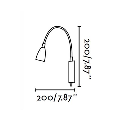 FARO 41020 - LED Seinalamp LOKE LED/3W/230V
