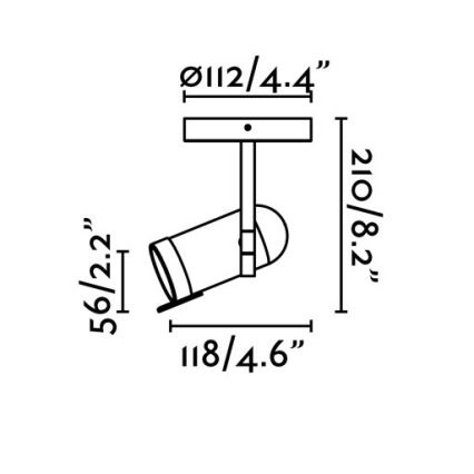 Faro 43529 - Kohtvalgusti ORLEANS 1xGU10/8W/230V valge