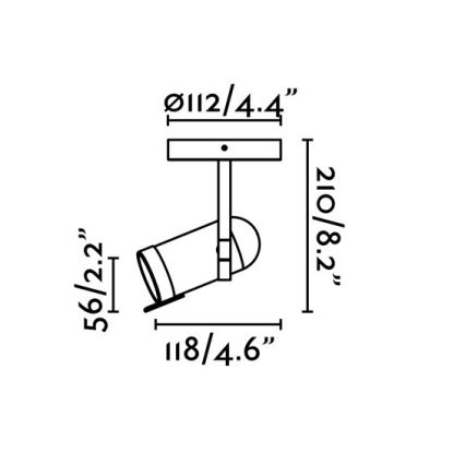 Faro 43530 - Kohtvalgusti ORLEANS 1xGU10/8W/230V must