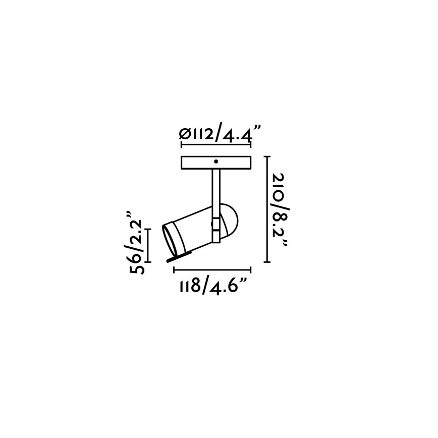 Faro 43531 - Kohtvalgusti ORLEANS 1xGU10/8W/230V hõbe/must