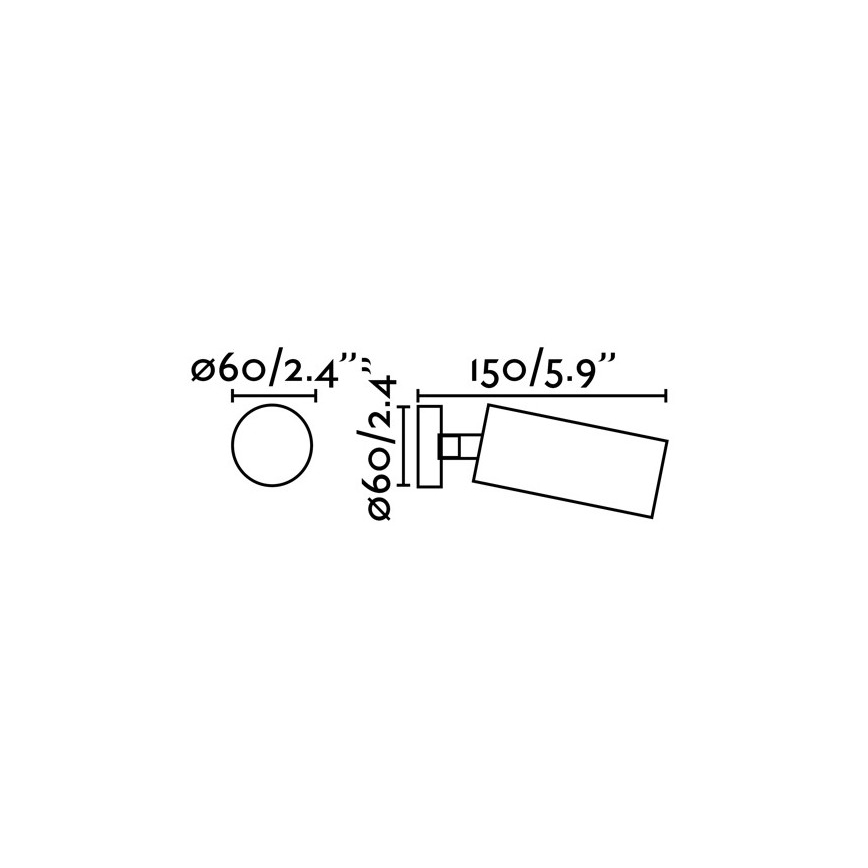FARO 43722 - Kohtvalgusti STAN 1xGU10/8W/230V valge