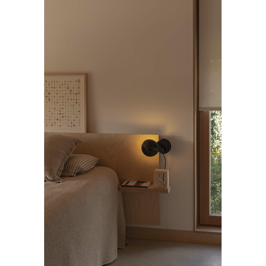 FARO 56100 - Laualamp klambriga 2in1 BELA 1xE27/15W/230V must