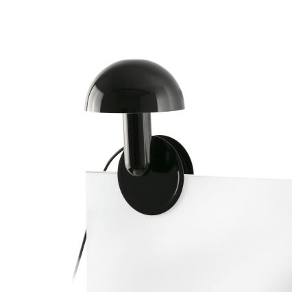 FARO 56100 - Laualamp klambriga 2in1 BELA 1xE27/15W/230V must