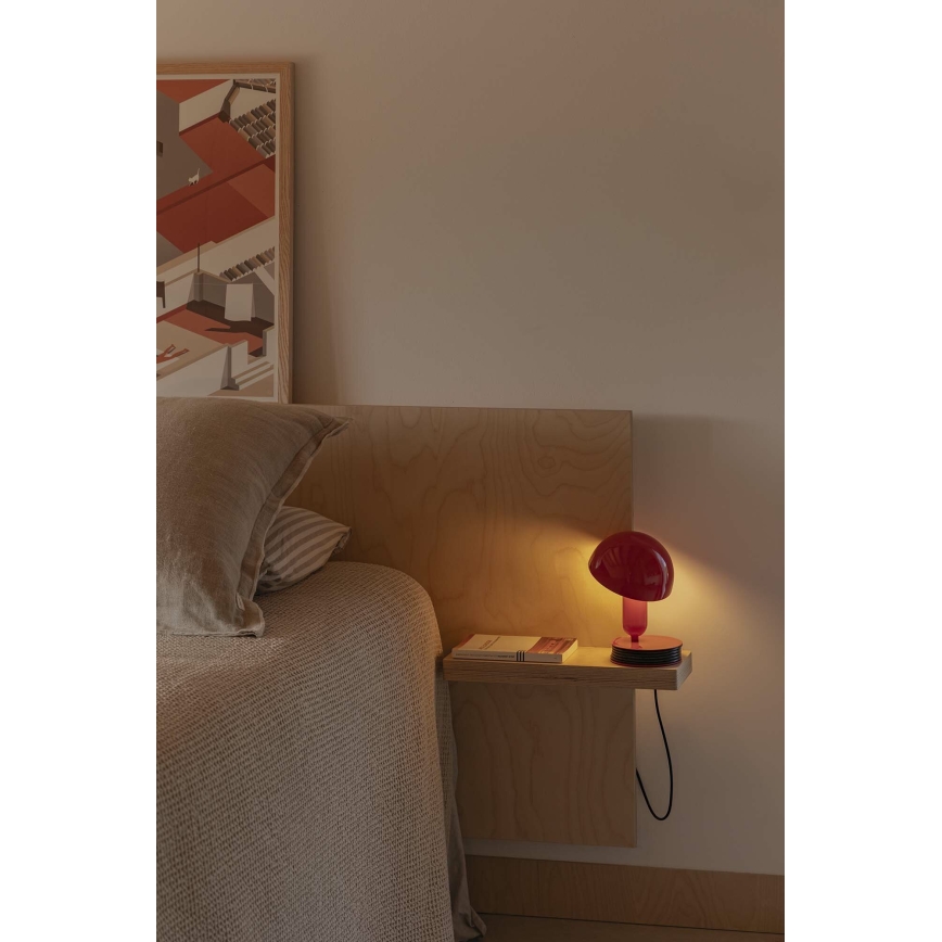 FARO 56103 - Laualamp klambriga 2in1 BELA 1xE27/15W/230V punane
