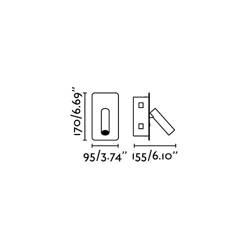 FARO 62114 - LED Kohtvalgusti seinale SUAU LED/3W/230V kuldne